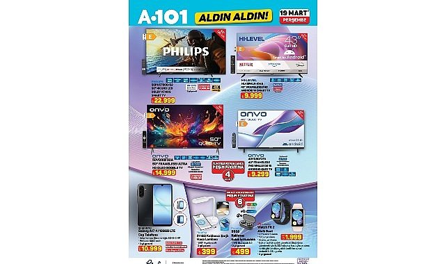 19 Mart'ta A101'de Mobilite ve Teknoloji Ürünleri Satışa Sunuluyor