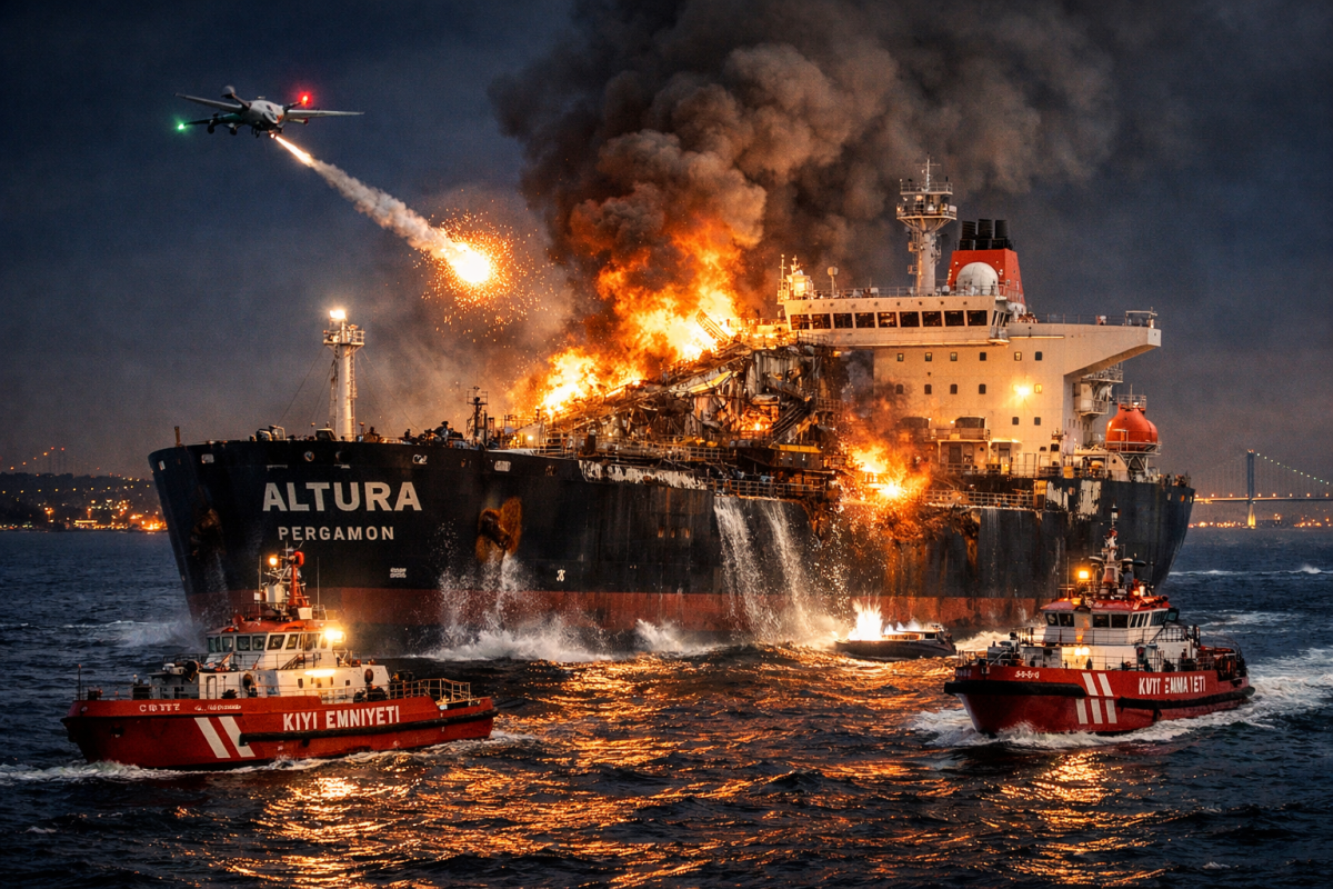 İstanbul Boğazında Türk Gemisi Vuruldu! 