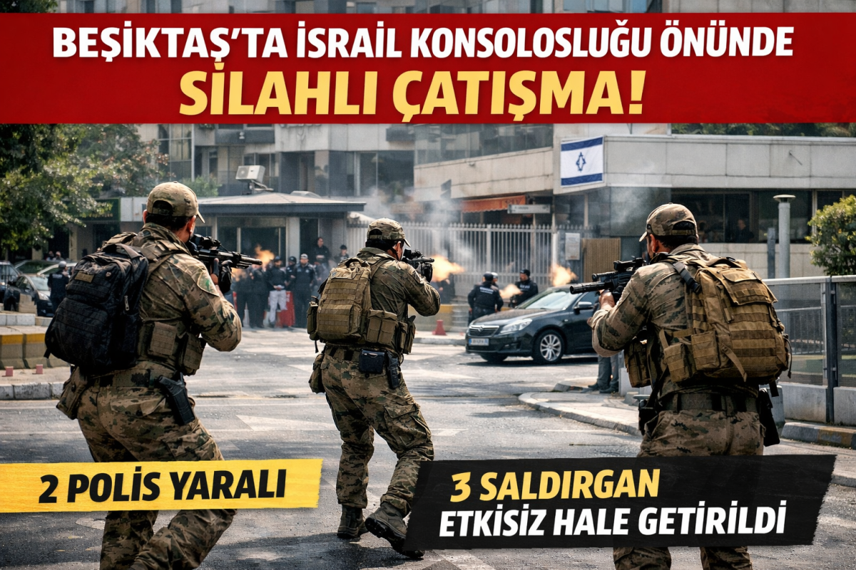 İsrail Başkonsolosluğu Önünde Çatışma!