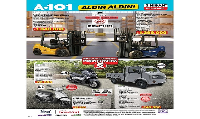 A101 2 Nisan'da Forklift ve Kamyonet Satacak Bir Bu Eksikti!