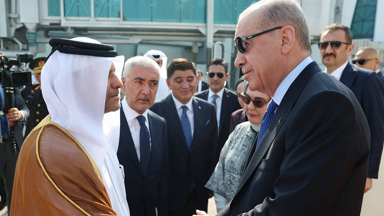 AKP'li Cumhurbaşkanı Erdoğan, Katar'ın başkenti Doha'da