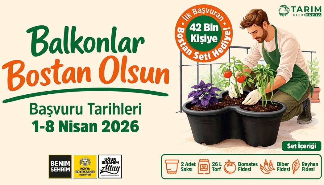 Başkan Altay: “Balkonlar Bostan Olsun Projesi ile 42 Bin Kişiye Sebze Yetiştirme Seti Hediye Edeceğiz