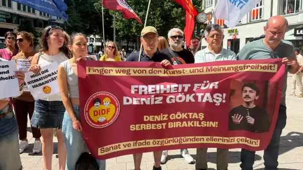 Hamburg’da Deniz Göktaş’a Destek Protestosu