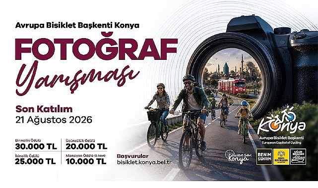 Konya Büyükşehir'den “Avrupa Bisiklet Başkenti Konya" Temalı Fotoğraf Yarışması