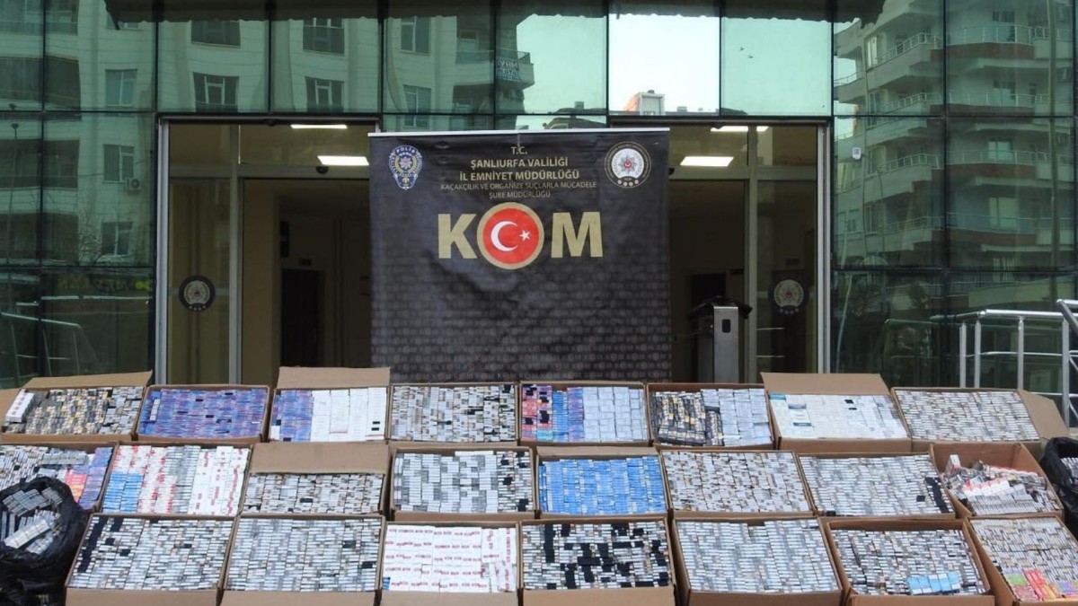 Şanlıurfa’da kaçak sigara operasyonu: 1 tutuklama